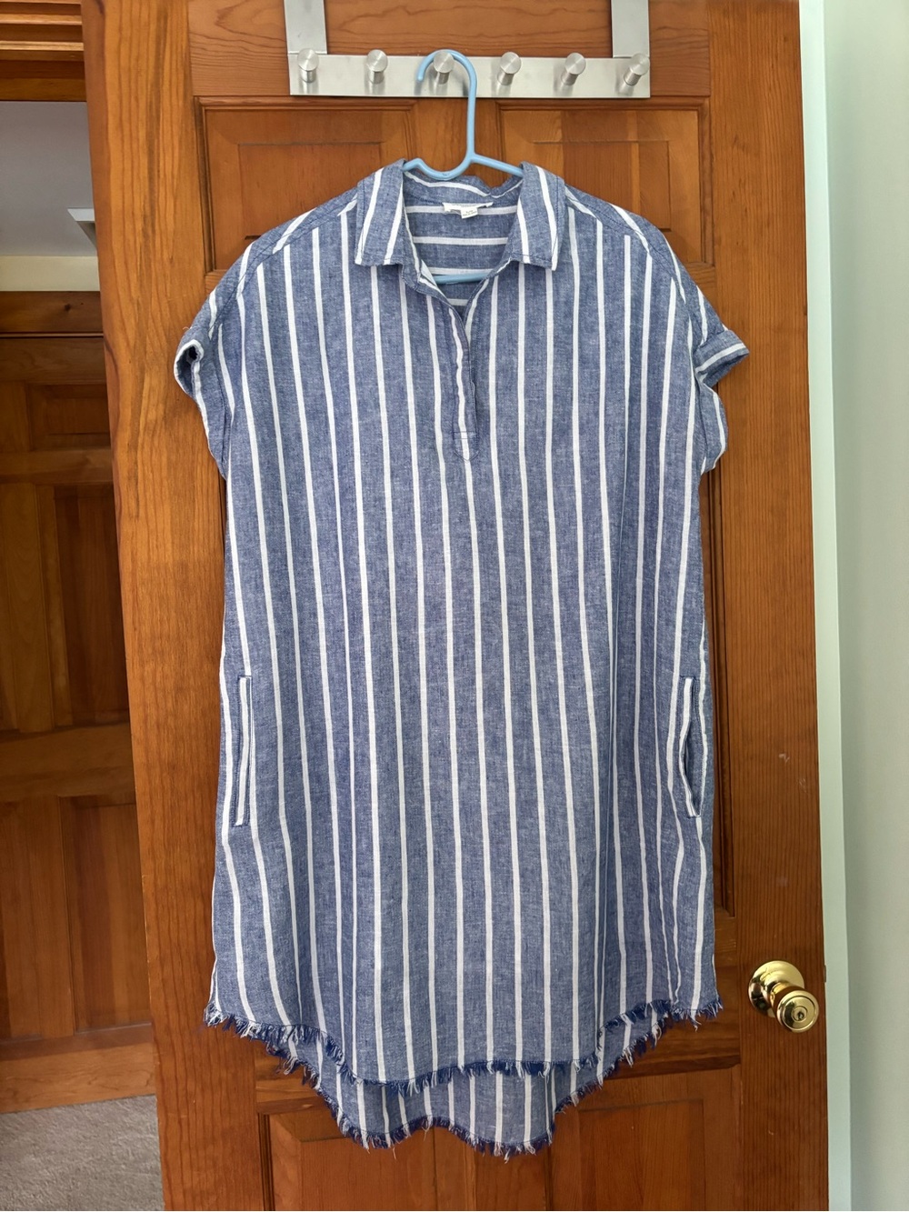 beachlunchlounge Blue and White Striped Shirt